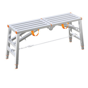 升降马凳折叠加厚装修马镫刮腻子脚手架梯子多功能施工凳特厚伸缩