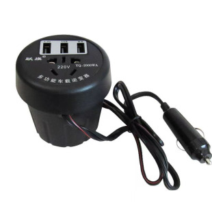 多功能车载逆变器12V24V转220V汽车货车通用转换升压器快速充电器