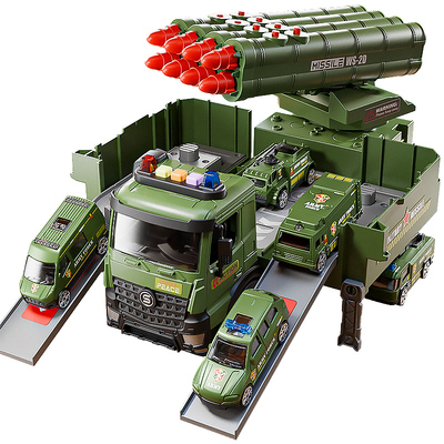 男孩2025新款玩具车儿童爆款军事导弹车发射小汽车3到6岁生日礼物
