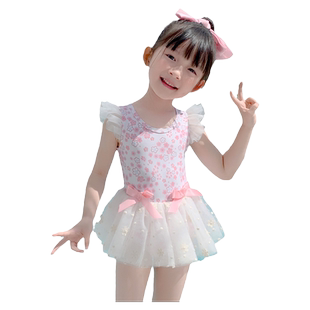 儿童泳衣女童夏连体中小童婴儿洋气2025新款可爱公主时尚宝宝泳装