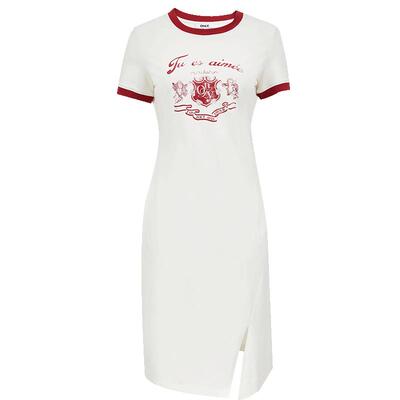 ONLY圆领短袖T恤裙连衣裙