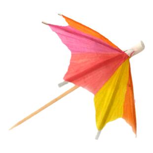 西瓜小伞水果签插件鸡尾酒蛋糕装饰酒吧小油纸伞迷你果盘摆件定制