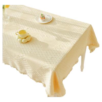 ins奶油风桌布网红高级感方茶几