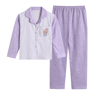 Hellokitty女童德绒睡衣秋冬季加厚保暖2025新款中大童女孩家居服