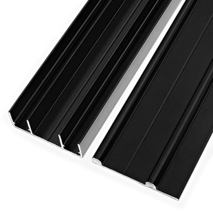 加厚免开槽衣柜移门轨道双滑槽推拉门托底双滑轨趟门轮下木门导轨