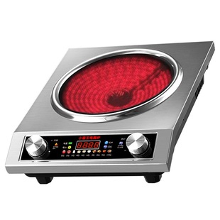 小霸王凹面电陶炉家用爆炒菜不挑锅煲砂锅大功率商用凹型光波炉灶