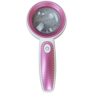 拜斯特手持放大镜充电带灯老人阅读看书看报邮票钱币鉴定便携