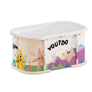 Voutdoing婴儿游泳桶家用小月龄宝宝儿童折叠泡澡游泳池浴缸浴桶