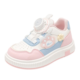 回力童鞋女童可爱板鞋2026秋季新款儿童皮面休闲鞋女孩轻便小白鞋