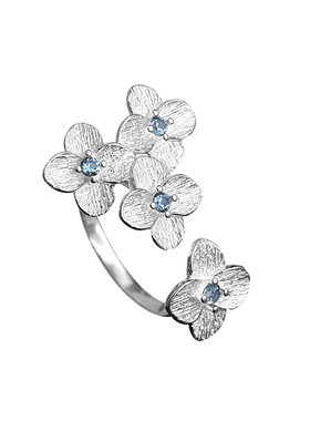 夏日绣球花戒指女梦幻浪漫风