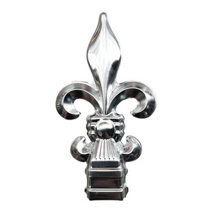 304不锈钢配件金色牛角枪头白色飞燕枪尖外插庭院大门不装饰枪花