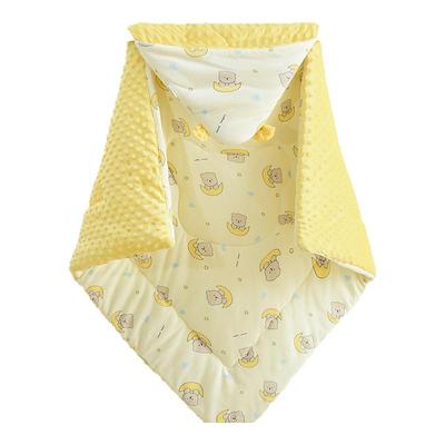 南小槿婴儿抱被A类纯棉豆豆绒初生宝宝产房包被新生儿童包单四季