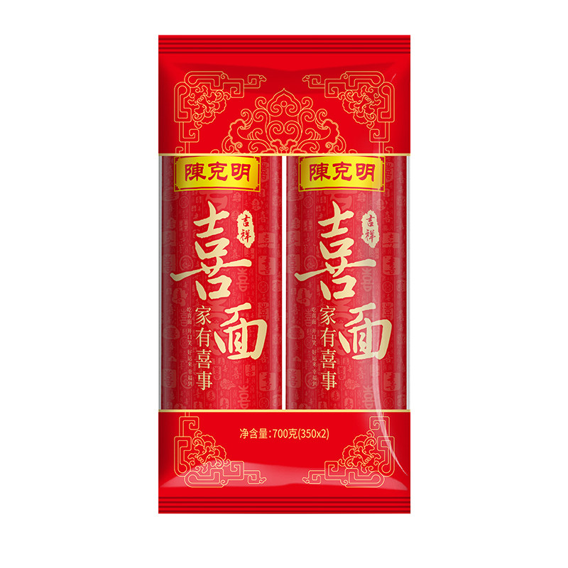 陈克明挂面喜面面条700g
