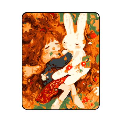 自油自画 数字油画diy填色手绘手工填充客厅卧室油彩桌面摆台画