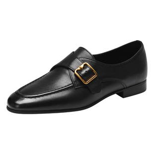 MILLIE'S/妙丽单鞋女款2026春季新款小皮鞋英伦风低跟软底乐福鞋P