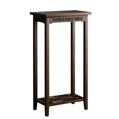 多功能收纳复古新中式楠竹花台几