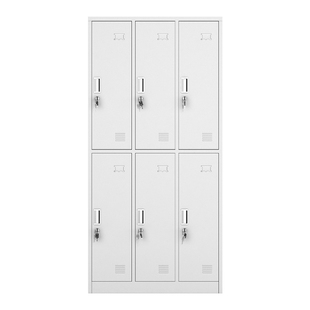 新款钢制九门更衣柜员工铁皮职工储物柜带锁存包柜碗柜鞋柜多门柜