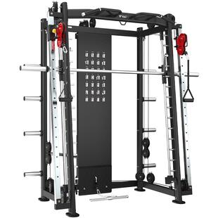 疯拿铁龙门架健身器材卧推深蹲架一体飞鸟史密斯综合训练器健身房