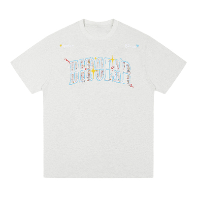 BIPOLAR彩点涂鸦流苏短袖T恤