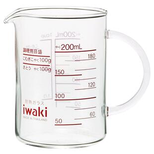 iwaki怡万家进口耐热玻璃烘焙杯刻度计量杯可微波