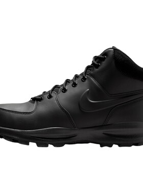 Nike耐克男鞋MANOA LEATHER黑色中帮运动雪地鞋HF7095-001