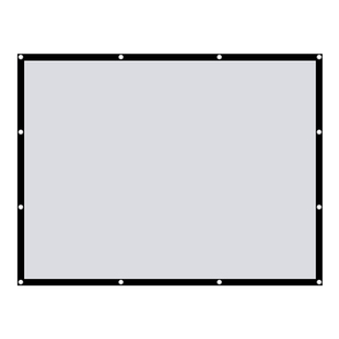 电影幕布100寸120寸200寸300寸露天简易户外投影布可折叠式投影仪幕布送挂绳移动室外露营高清影子舞投影幕布