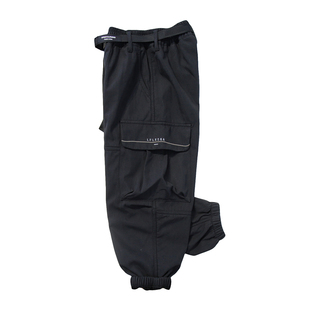 啦芙莱童装儿童一体绒工装裤25冬季新品男女童加绒厚束脚长裤3393