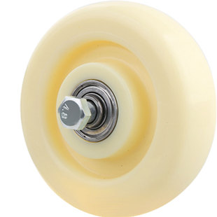 推车轮重型万向轮带轴承超强承重滑轮轱辘配件3加厚尼龙2.5寸轮子