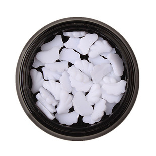 新款美甲饰品网红白色小翅膀天使之翼独角兽立体指甲装饰指甲钻