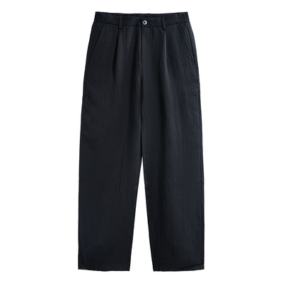 【莱赛尔混纺】ZIOZIA通勤男装26春亲肤舒适阔腿裤休闲裤ZPDF1706