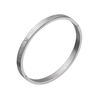 罗马数字手镯女高级感钛钢手镯手环手链轻奢手串百搭手饰开口镯子