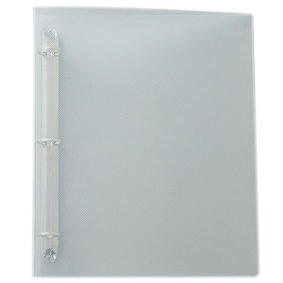 活页本册封皮A5磨砂透明记事本B5外壳A4绑带夹文件夹9孔6孔手帐本