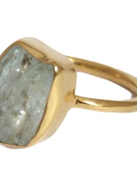 手作GemIsland女镀金INS风戒指