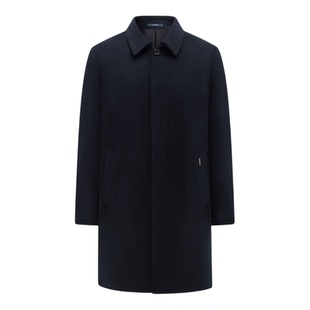 [30%羊绒]梦特娇男士羊绒羊毛呢大衣冬装商务中长款行政外套保暖J