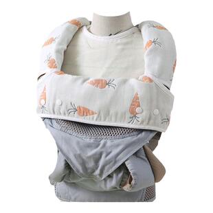 二狗婴儿背带通用口水巾ergobaby吮吸带胸前防啃咬腰凳配件比威亚