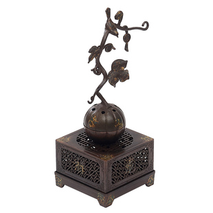 仿古花式苏窗香炉家用檀香盘香两用香薰炉室内茶道摆件焚香底座