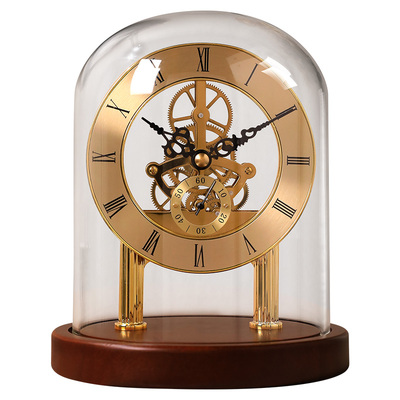 欧式复古齿轮机械座钟老式时钟表