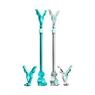 小凤仙路滑专用支架底座固定器通用型鱼竿后挂羊角头收缩钓鱼配件