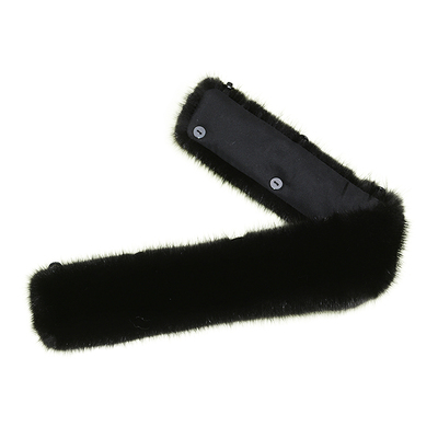 真水貂毛立领整皮制作系扣子领子