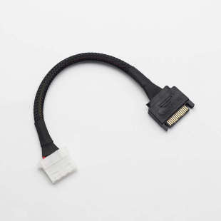 串口转并口4D 公头15P转IDE 铜芯线 电源连接线 SATA转大4P转接线