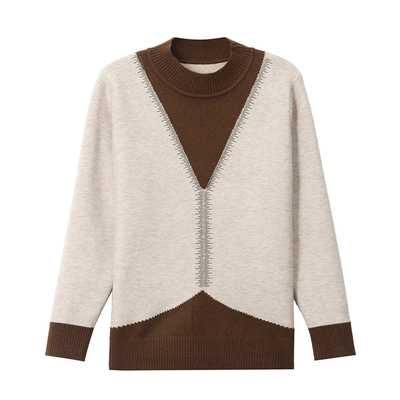 恒源祥中老年女加绒加厚保暖毛衣