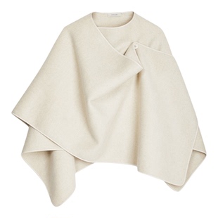 LINE CIEL【明星同款】骆驼绒/羊毛三穿保暖披肩斗篷秋冬百搭时髦