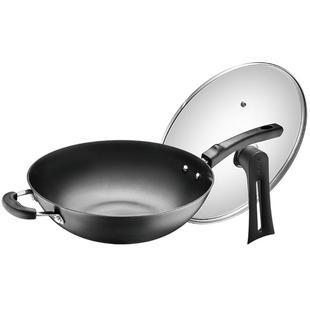 苏泊尔真不锈铸铁炒锅家用铁锅无涂层炒菜锅