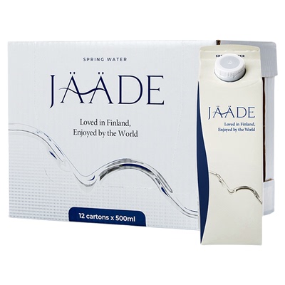 JAADE芬兰进口矿泉水500ML*12利乐包天然泉水整箱