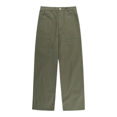 港仔文艺男卡其色休闲裤男生裤子