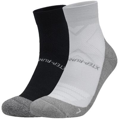 特步毛圈跑步长袜男士