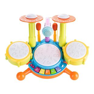 儿童架子鼓玩具宝宝1到3一岁爵士鼓早教益智音乐台多功能婴儿敲鼓