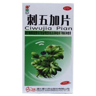 红绿灯 刺五加片 100片*1瓶/盒 益气健脾补肾安神脾肾阳虚体虚