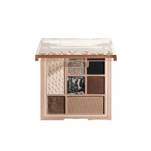 UNNY眼影盘烟熏盘黑色七色哑光大地珠光高光修容卧蚕眼线腮红一体