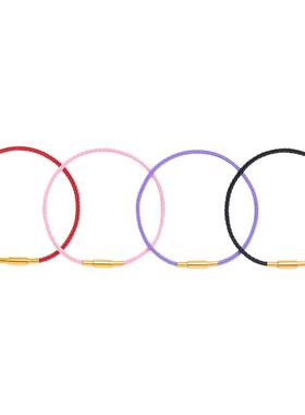 本命年红绳手链编织绳diy钢丝绳